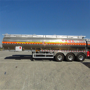 Cisterna de aceite Semi remolque de 4 ejes 50m3 60cbm 66000 litros de aluminio del tanque de combustible Diesel remolque cist - Product Image 2