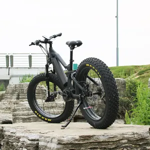 批发全悬挂26英寸MTB ebike Bafang 1000w电动脂肪自行车与高品质的自行车