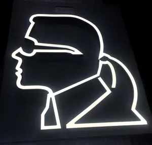 Logo personnalisé lumineux acrylique led panneaux de signalisation
