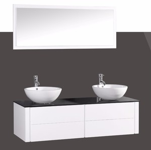 Tocador doble, mueble de baño para colgar en la pared, mueble de baño, - Product Image 4