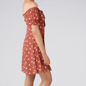 Las mujeres Sexy dulce calle desgaste impresa botón Mini vestido - Product Image 3