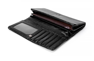 Litchi Design bella donna in pelle di vacchetta <span class=keywords><strong>portafoglio</strong></span> Casual più colori all'ingrosso pochette da donna - Product Image 5