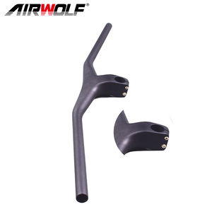 17 Degree Full Carbon Stem Integrated MTB <strong>Handlebar</strong> for Mountain Bikes <strong>Horizontal</strong> Design - Product Image 3