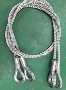 Sangle en câble métallique galvanisé avec des œillets aux deux extrémités - Product Image 3