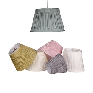 Thời trang thủ công mỹ nghệ mềm trở lại Faux lụa xếp li treo Mặt dây chuyền Bảng Đèn bóng râm cho trong nhà nhà khách sạn chiếu sáng trang trí - Product Image 3