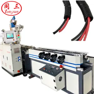 PP PE PVC Electric wire harness cable protection corrugated pipe making machine Line