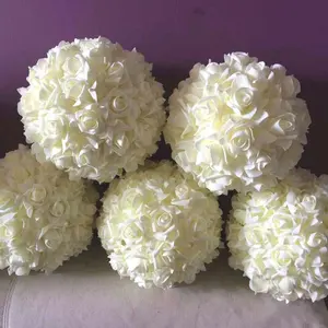 Bolas de rosas de espuma para boda, 10 pulgadas, decoración para Baby Shower