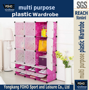 Chambre Armoire 9 Cube Organisateur De Stockage avec 1 Cintre Et 6 Cube Étagère À Chaussures De Base - Product Image 5