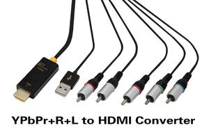 5RCA RVB Ypbpr AV Composante Vidéo R/<span class=keywords><strong>L</strong></span> Stéréo Audio à HDMI Câble Convertisseur 1080 p Adaptateur pour CIEL HD <span class=keywords><strong>Blu</strong></span> <span class=keywords><strong>Ray</strong></span> DVD - Product Image 2