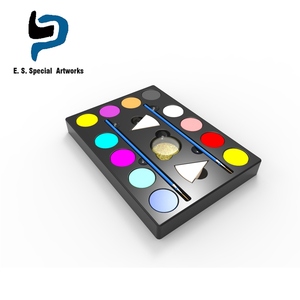 Oem <span class=keywords><strong>bio</strong></span> 12 multi couleurs halloween coupe du monde drapeau <span class=keywords><strong>maquillage</strong></span> corps kit de <span class=keywords><strong>peinture</strong></span> de <span class=keywords><strong>visage</strong></span> - Product Image 5