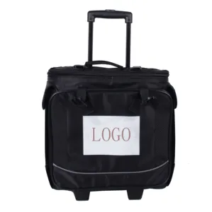 China Supplier Big Volume Bottle Wine Box Case Trolley Luggage Bag 12 bottles Wine bag