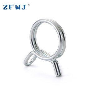 แคลมป์รัดสายยางแบบ<span class=keywords><strong>สปริง</strong></span>สองเส้น ชุบสังกะสี สแตนเลส - Product Image 1
