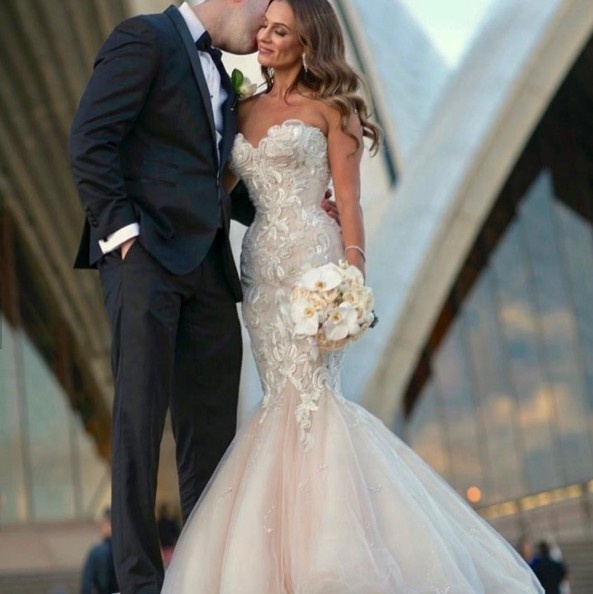 sachin and babi light blue dress Luxury Wedding Dresses For Less  Luxe Redux Bridal
