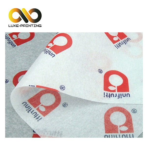 Печать логотипа на заказ упаковка белая оберточная бумага