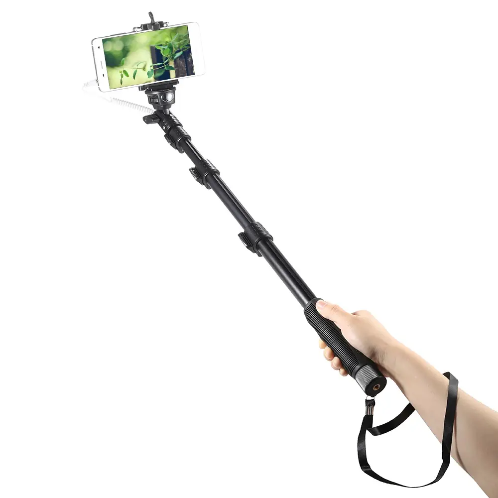 High quality YUNTENG YT-1188 Selfie Stick Wired Cable Extendable Handheld Yt-1188 Camera IOS Android Phone Selfie Stick