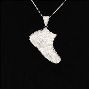 Bijoux fantaisie en argent sterling 925, <span class=keywords><strong>chaussures</strong></span> de sport <span class=keywords><strong>Jordan</strong></span>, hip-hop, bijoux pour hommes - Product Image 5