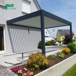 Motorizada abrir y cerrar con persianas de patio de aluminio Techo Retráctil bioclimatique pérgola 4x3 - Product Image 6