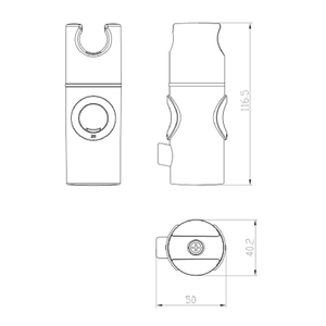 ABS placcato in plastica lucidato cromato testa della <span class=keywords><strong>doccia</strong></span> Slider regolabile supporto per <span class=keywords><strong>doccia</strong></span> uso bagno - Product Image 2