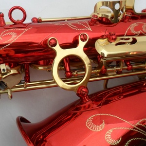 Tongweifang — <span class=keywords><strong>Saxophone</strong></span> rouge Eb, clé de <span class=keywords><strong>Saxophone</strong></span>, rouge, noir - Product Image 3