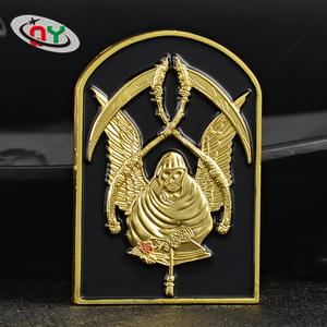 Fábrica de alta calidad de doble cara de Ángel <span class=keywords><strong>la</strong></span> moneda de esmalte de metal de encargo barato recuerdo monedas de oro - Product Image 1
