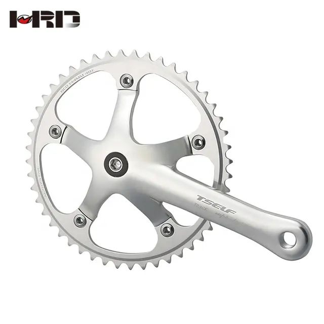 A12-AS240 Speciale Licht Chainline Zwart Geanodiseerd Sliver Geanodiseerd Aluminium Accessoires Fixed Gear Fiets Crankstel