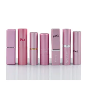 法耶化妆品豪华口红容器包装/铝粉色唇膏管