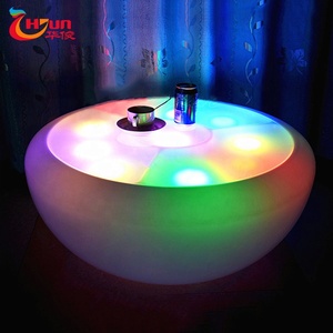 Nuevo diseño interior <span class=keywords><strong>Gloria</strong></span> colores LED muebles mesa de café con colorido recargable - Product Image 3