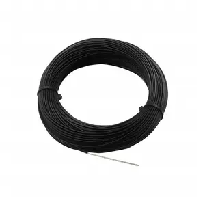 Manufacturer black vinyl coated PVC pendant elevator Metal stainless steel Flexible SS wire braided Cable wire rod