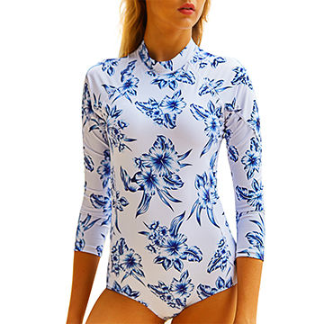 Высококачественный Женский костюм для серфинга с длинным рукавом, женский купальник с сублимационной печатью