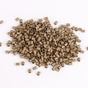 Mini anneaux en cuivre pour Extension de cheveux, pièces, perles tubulaires lisses, Micro anneaux - Product Image 6