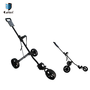 Caiton Pliable 3 Roues Push Pull <span class=keywords><strong>Golf</strong></span> Panier, <span class=keywords><strong>Chariot</strong></span> de <span class=keywords><strong>golf</strong></span>, de <span class=keywords><strong>golf</strong></span> de luxe accessoire A256-3 - Product Image 1