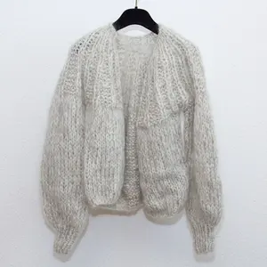 Super Soft A Mano Knit Bambini Mohair Merino Lana Del Cappotto Del Cardigan