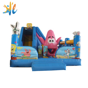 Commercial inflatable dry slide customized CARTOON slide SpongeBob and patrick star slide - Product Image 1
