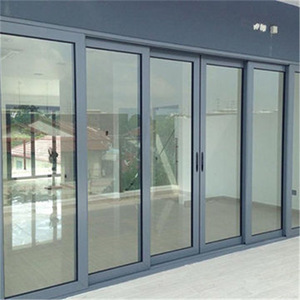 Finestre <span class=keywords><strong>in</strong></span> <span class=keywords><strong>Alluminio</strong></span> YY AS2047, Porte Scorrevoli Esterne Impilabili con Vetrate Colorate - Product Image 4