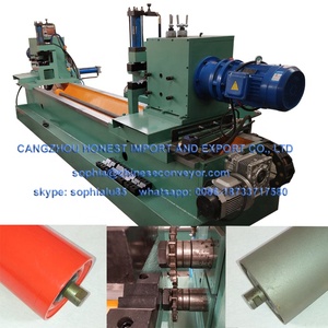 Rouleau de convoyeur de tuyau aléseuse/tuyau deux extrémités tournant machine de trou - Product Image 4