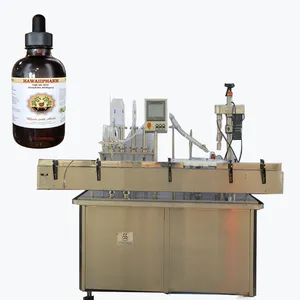 Máquina de llenado y tapado de botellas con cuentagotas de 30ml para gotas de líquido oral Máquina automática de llenado y tapado de botellas