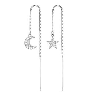 High Quality Gold Huggie Hoop <strong>Earrings</strong> Dainty <strong>Star</strong> <strong>Moon</strong> Hoop <strong>Earrings</strong> for Women Long <strong>Earrings</strong> - Product Image 2