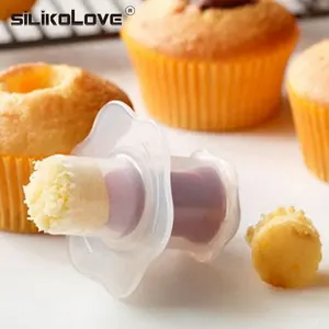 New Kitchen Cake Tools Cupcake Muffin Cake Corer Plunger Cutter Pasty Decorating Divider Mould