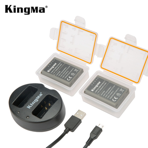 Batería Kingma kit dos paquete 1220mAh BLN-1 batería con doble cargador funda protectora para <span class=keywords><strong>Olympus</strong></span> E-<span class=keywords><strong>M1</strong></span> e-M5 E-M5II - Product Image 1