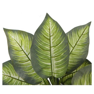 40cm plantes suspendues décoration verdure paquet petit arbre d'arbustes en gros usine fournisseur Offre Spéciale faux tropicial feuilles tas - Product Image 3