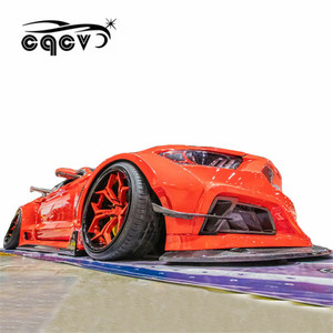 Kit de cuerpo ancho estilo robot para <span class=keywords><strong>Ford</strong></span> Mustang 2015-2017 con parachoques difusor de alerón - Product Image 4