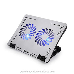 En aluminium USB <span class=keywords><strong>Tapis</strong></span> De Refroidissement pour 12-Pouces Ordinateurs Portables avec Deux Ventilateurs - Product Image 3