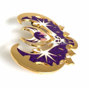 2018 alta calidad placa de metal chapado en <span class=keywords><strong>oro</strong></span> alas Pines de solapa para traje de los hombres China - Product Image 1