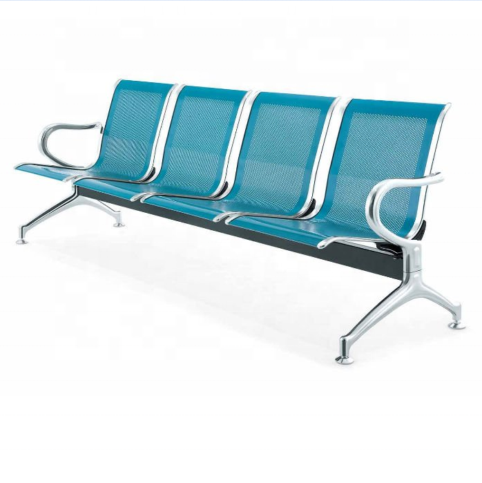 Foshan Wholesale Steel Airport 3-seater Waiting Chair 4seaters