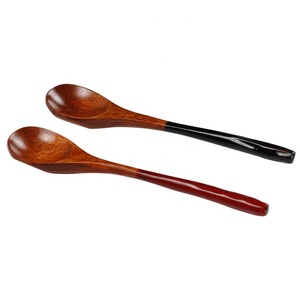 Coppia creativa fatta a mano in legno di Nanmu giapponese guscio di tartaruga cucchiaino da minestra cucchiaino da caffè - Product Image 1