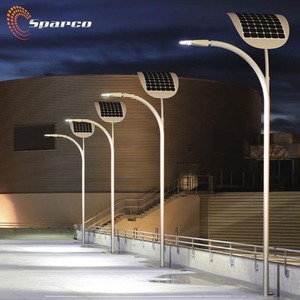 Sparco Tùy Chỉnh Nhôm/Thép Không Gỉ/Thép Mạ Kẽm Đơn Cánh Tay Ánh Sáng Cực Hình Nón Năng Lượng Mặt Trời Dẫn Ánh Sáng Đường Phố Với Cực - Product Image 5