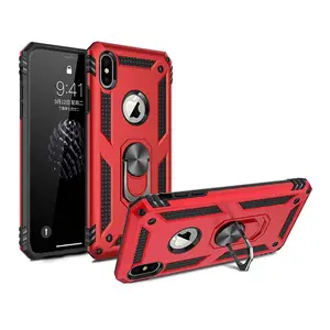 Colorful Case Phone For iPhone Shockproof Phone Cover Rugged Mobile Phone Accessories For iPhone XR Luxury Rugged Ring Case