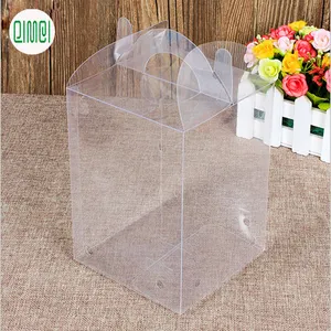 Gift packing clear blister box PET plastic foldable box