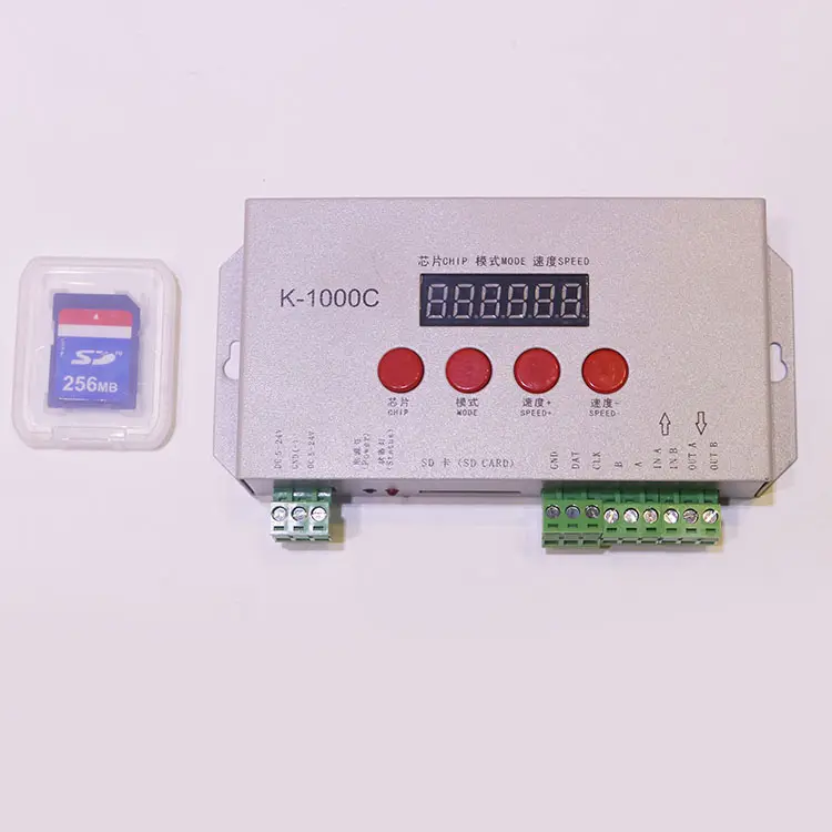 K-1000c LPD6803/SM16716/WS2801/UCS19 ws2811 2048 pixel led rgb 컨트롤러