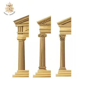 Greek Doric Order Yellow Marble Columns NTMF-C004LI